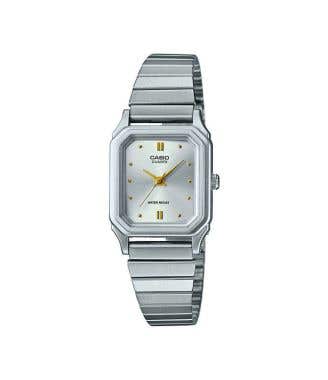 silver casio vintage watch