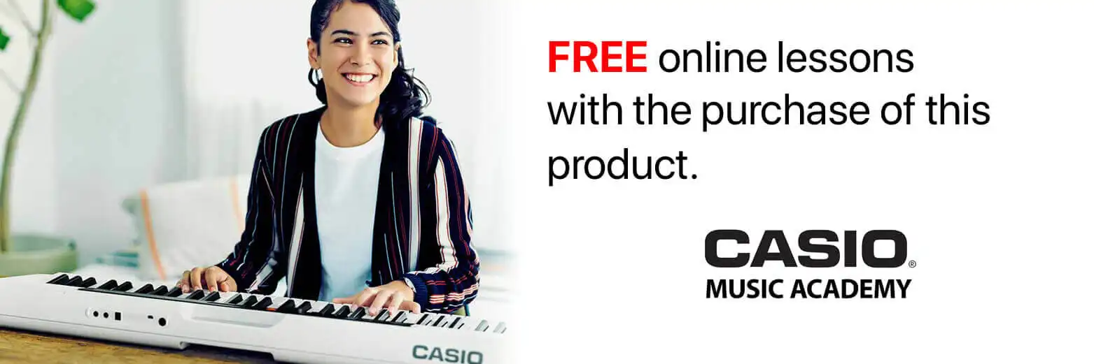 Free online lessons with the purchase of a Casio SA-46 keyboard